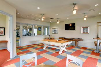Billiards Table In Game Room at Kingwood Glen, Texas, 77339